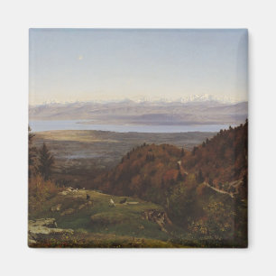Aimant Mont Blanc vu du Saint-Cergues, 1869