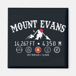 Aimant Mont Evans Wilderness 14er - Montagnes du Colorado