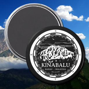 Aimant Mont Kinabalu - Ranau Malaisie Sabah Illustration