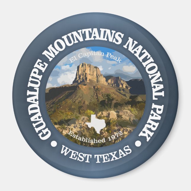 Aimant Montagnes de Guadalupe (Devant)