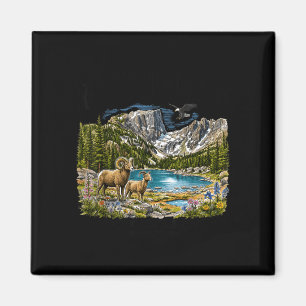 Aimant Montagnes Rocheuses rétro vintage années 90 Colora