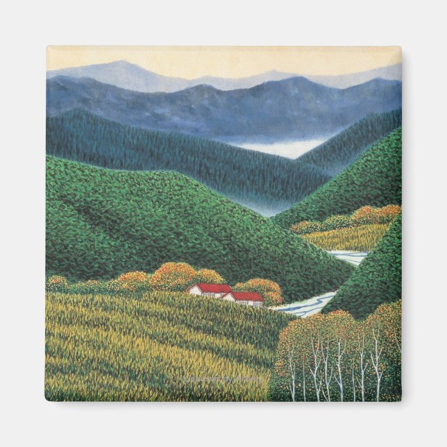 Aimant Montagnes Spring (Devant)