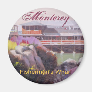 Aimant Monterey Fisherman Wharf Scenic California Coast