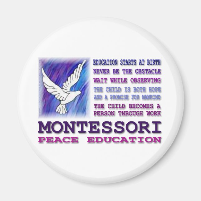 Aimant Montessori Dove (Devant)