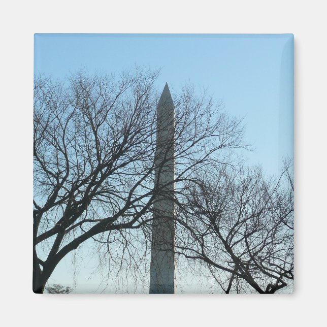 Aimant Monument de Washington dans le paysage d'hiver I (Devant)