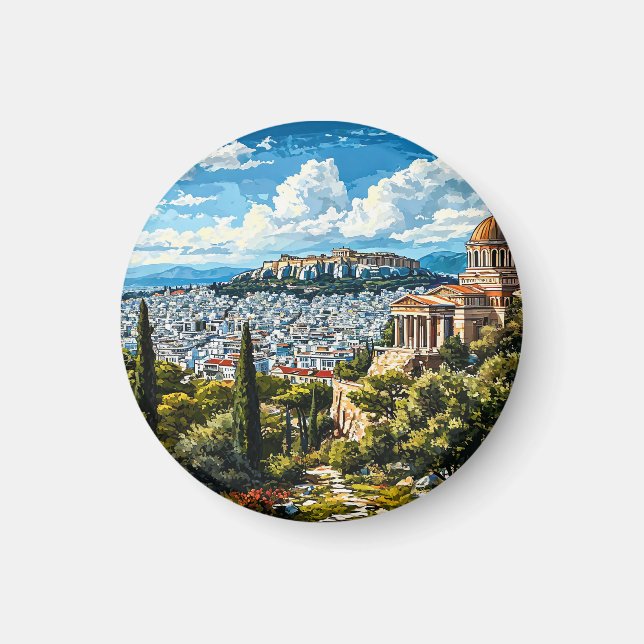 Aimant Monument grec ancien dans le centre historique d'A (Devant)