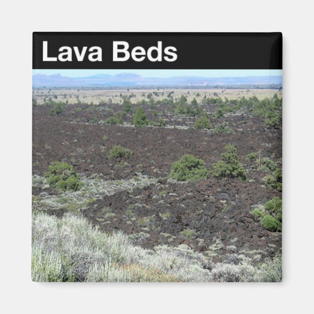 Aimant Monument national des Lava Beds (Devant)