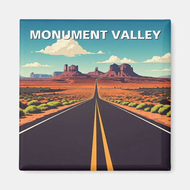 Aimant Monument Valley Travel Navajo Nation Road (Devant)
