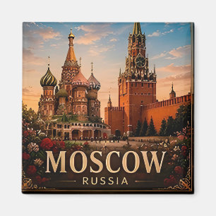 Aimant 🧲 Monuments de Moscou Voyage Souvenir Russie 🇷🇺