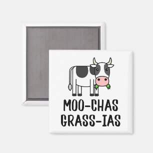 Aimant Moo-chas Grass-ias, Muchas Gracias cadeaux Vache d