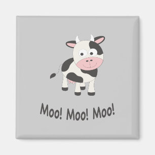 Aimant Moo Moo Moo Cute Cartoon Vache