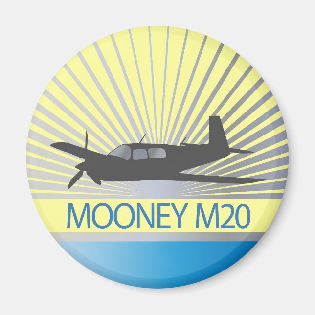 Aimant Mooney M20 Aviation (Devant)