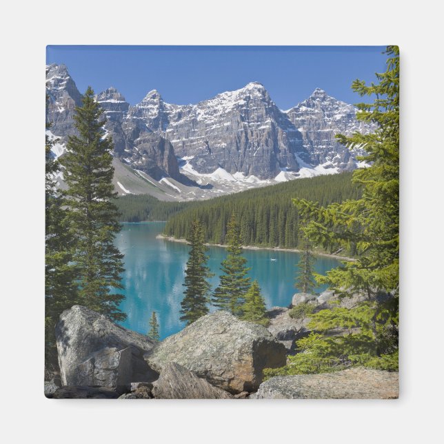 Aimant Moraine Lake, Rocheuses canadiennes, Alberta, Cana (Devant)