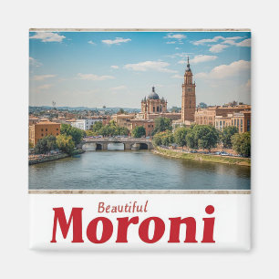 Aimant Moroni Comores île Voyage Souvenir 🌴