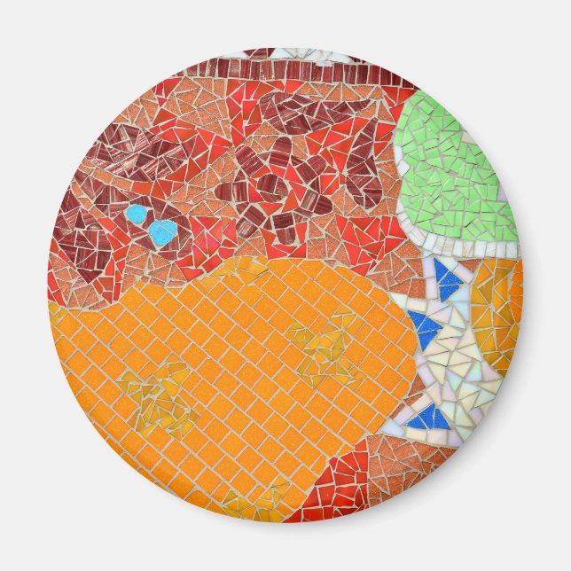 Aimant mosaic tities faibroes pieces hone puzzle col (Devant)