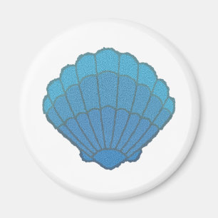 Aimant Mosaïque Blue Seashell
