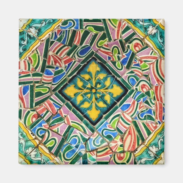 Aimant Mosaïques du parc Guell (Devant)