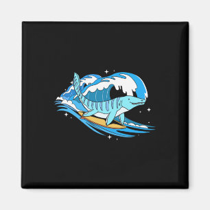 Aimant Mosasaure surfant Dino drôle dinosaure aquatique