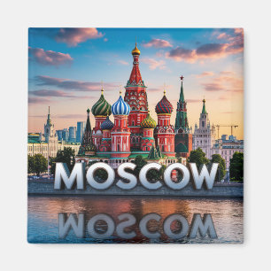 Aimant 🧲 Moscou Russie Souvenir Touristique 🇷🇺