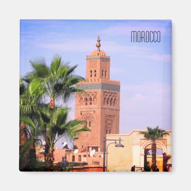 Aimant mosquée de koutoubia maroc (Devant)