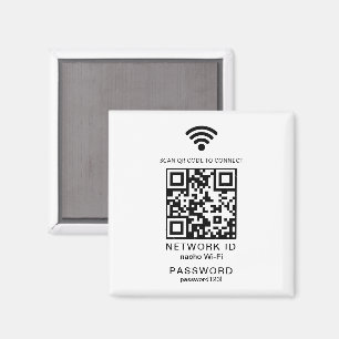 Aimant Mot De Passe Wifi Mot De Passe QR Code Scanner Mot