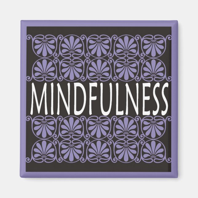 Aimant Mot de puissance pour la motivation - MINDFULNESS (Devant)