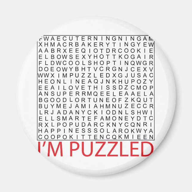 Aimant mot de recherche puzzle02 (Devant)