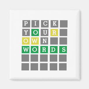 Aimant Mot personnalisé