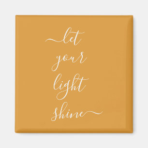 Aimant Mot Spirituel Laissez Votre Lumière Briller Person