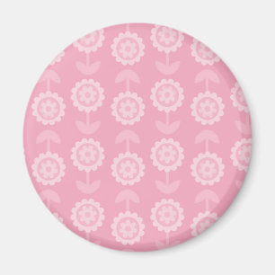 Aimant Motif Art Abstrait rose Fleurs florales