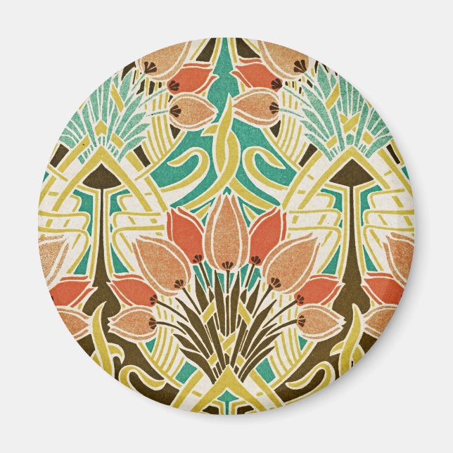 Aimant Motif Art Nouveau #11 (Devant)