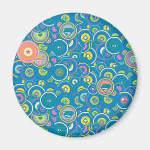 Aimant Motif bleu de cercle de Supergirl