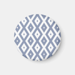 Aimant Motif bleu gris et blanc