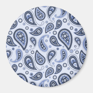 Aimant Motif Blue Paisley