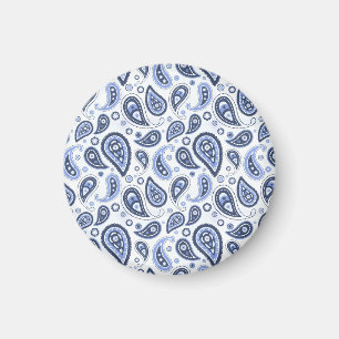 Aimant Motif Blue Paisley