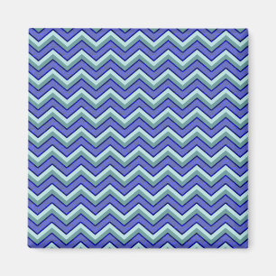 Aimant Motif Blue Sapphire Chevron