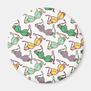 Aimant Motif Bra multicolore