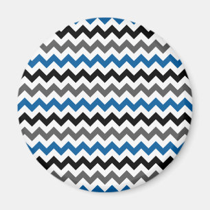 Aimant Motif Chevron Arrière - plan bleu gris noir blanc