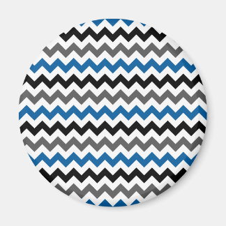 Aimant Motif Chevron Arrière - plan bleu gris noir blanc