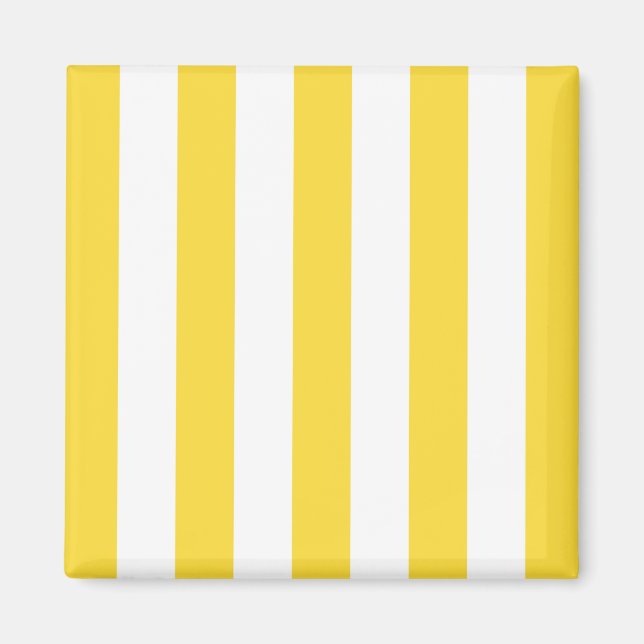 Aimant Motif de bandes XL jaune ananas (Devant)