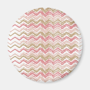 Aimant Motif de corail de Chevron de zigzag de