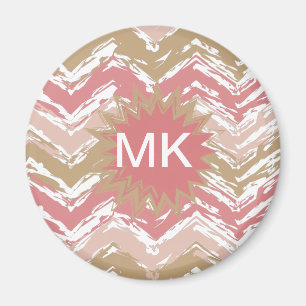 Aimant Motif de corail de Chevron de zigzag de