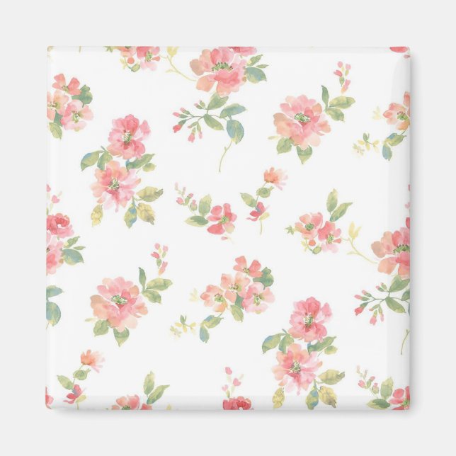 Aimant Motif de fleurs (Devant)