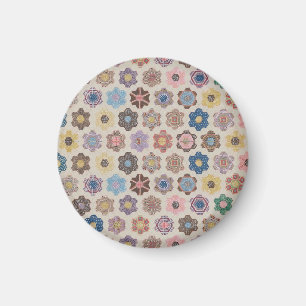 Aimant Motif de fleurs abstraites