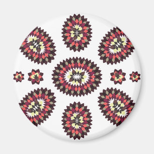Aimant Motif de fleurs Mandala