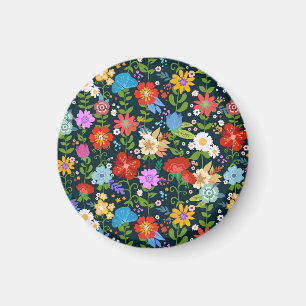 Aimant Motif de fleurs sans soudure Ditsy-13554