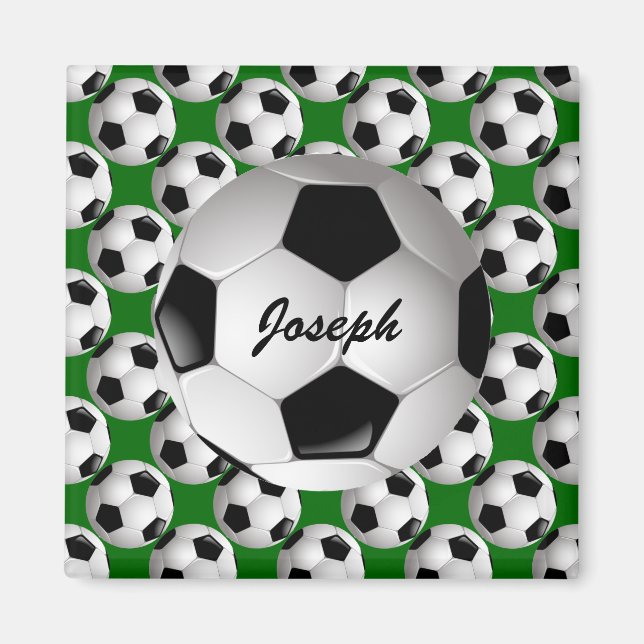 Aimant Motif de football personnalisé (Devant)