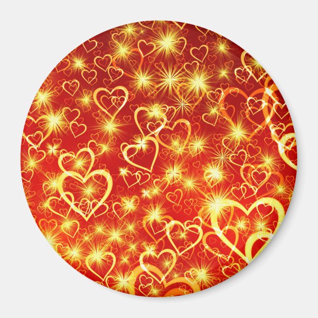 Aimant Motif de formes cardiaques-25622 (Devant)