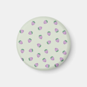 Aimant Motif de fraises pourpres