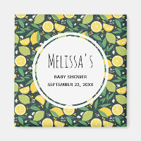 Motif de Fruits de citron jaune et de citron jaune